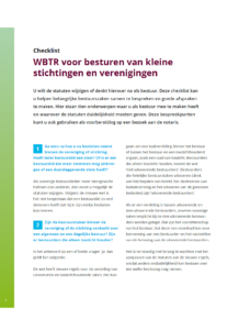 Checklist wbtr